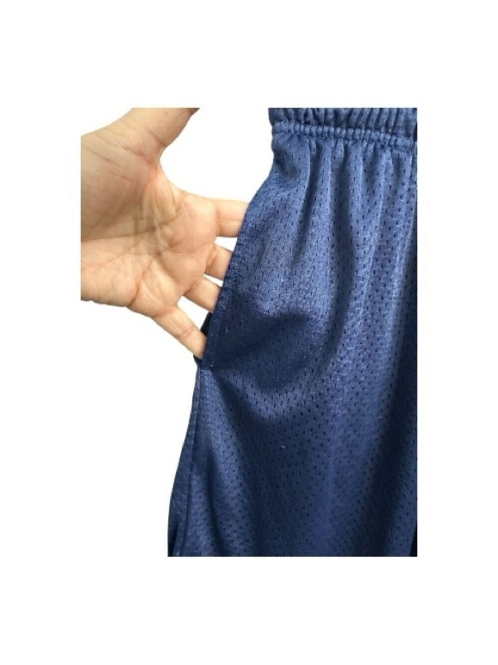 Russell Athletic Girls Navy Athletic Mesh Gym Shorts Size M - Picture 6 of 9